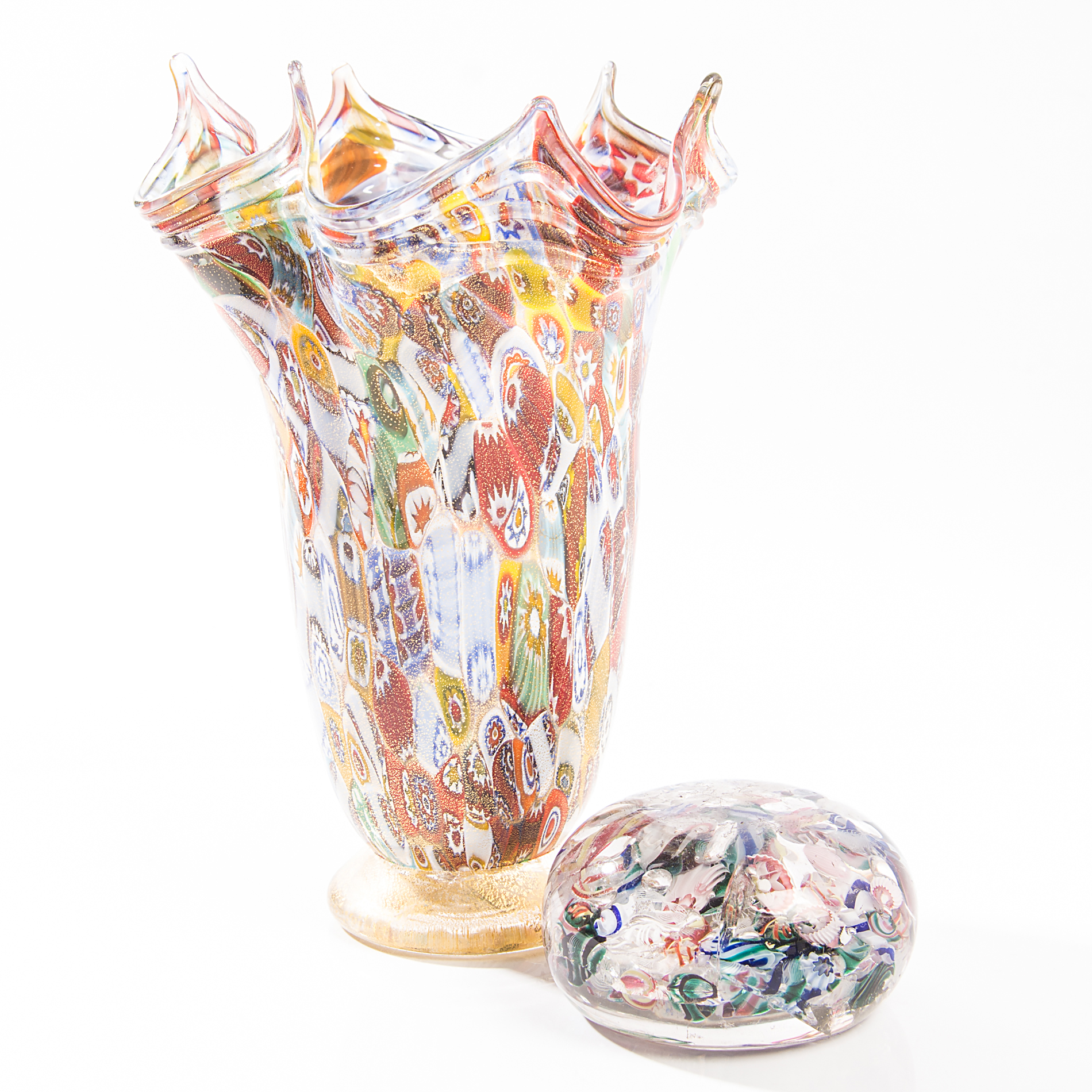 Millefiori Vase and Paperweight