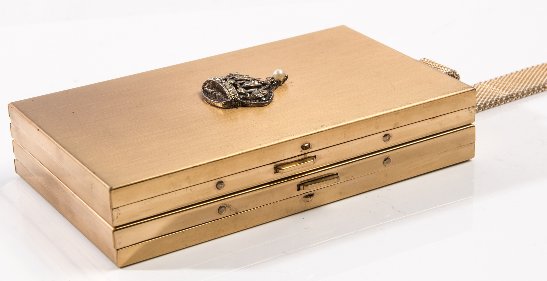 Vintage Gold Tone Carry-All