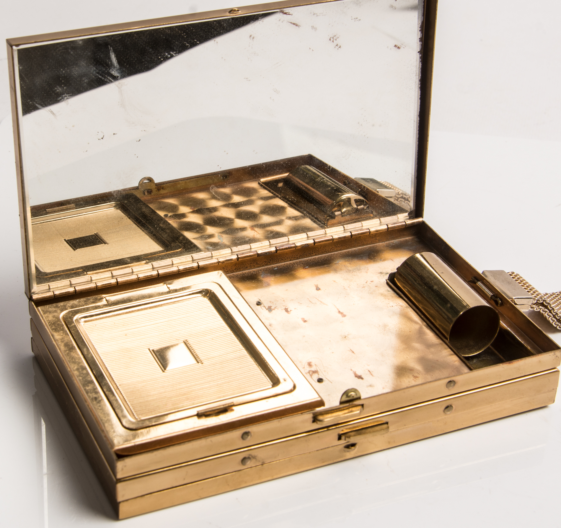 Vintage Gold Tone Carry-All