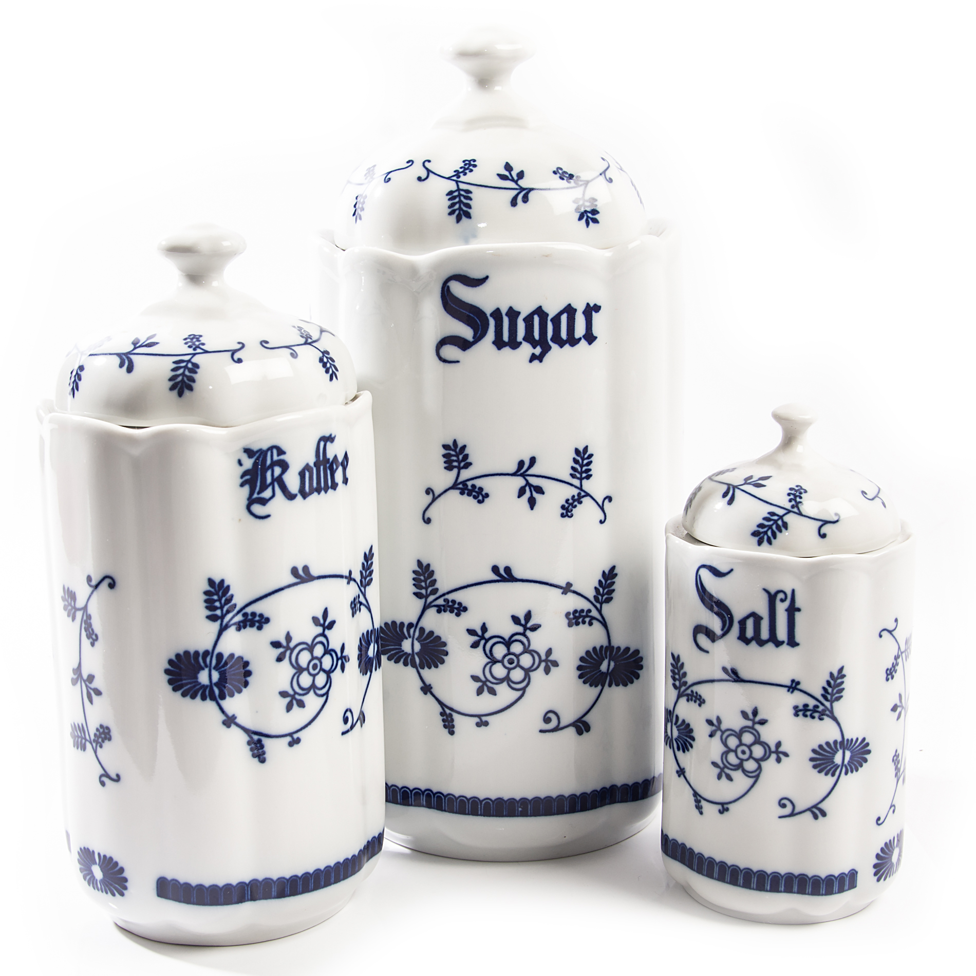 Delft Style Staples Canisters