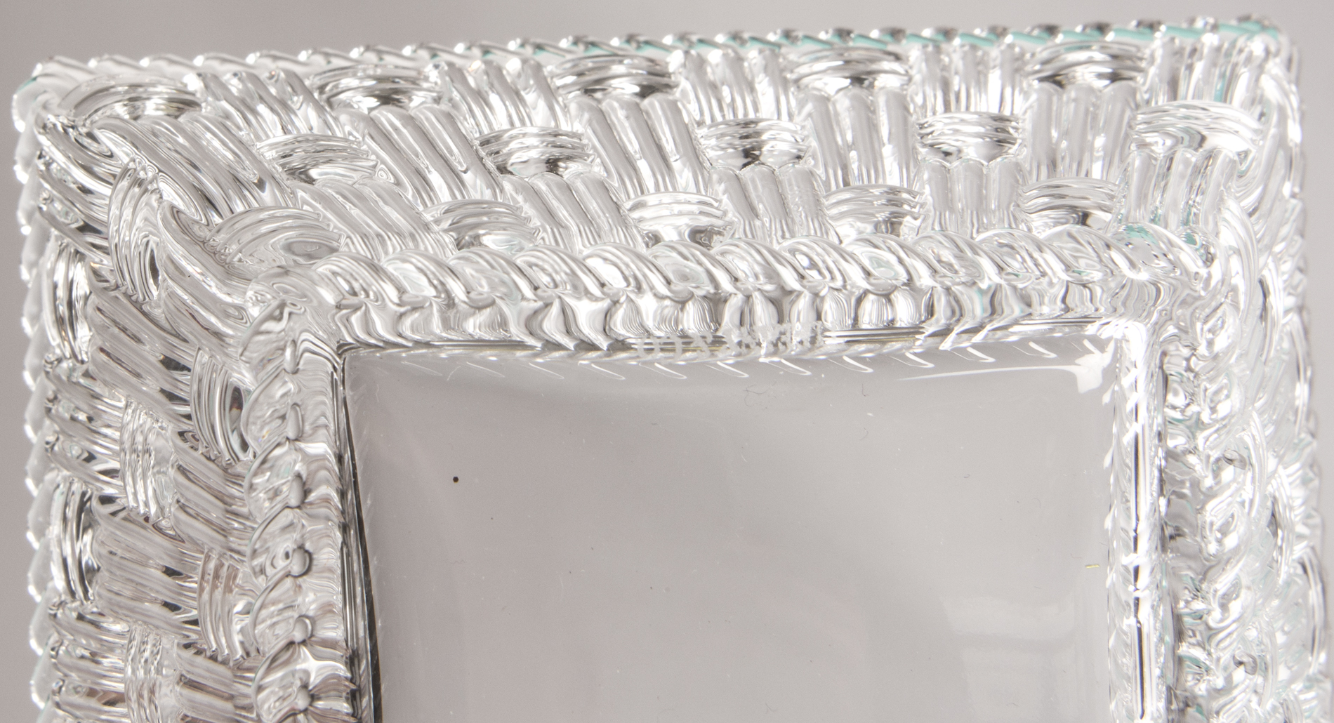 Tiffany & Co. "Woven" Crystal Dish