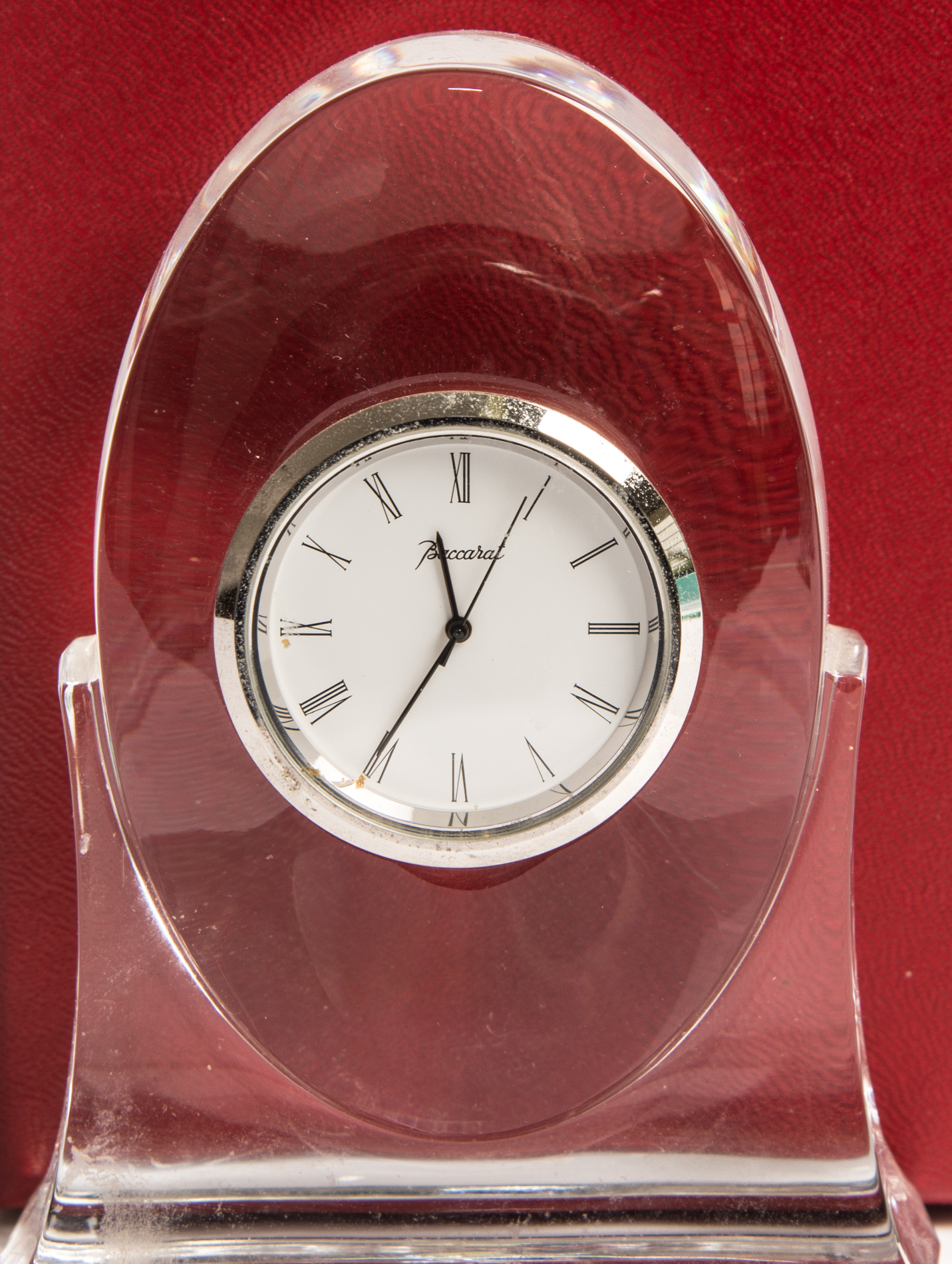 Baccarat Desk Clock