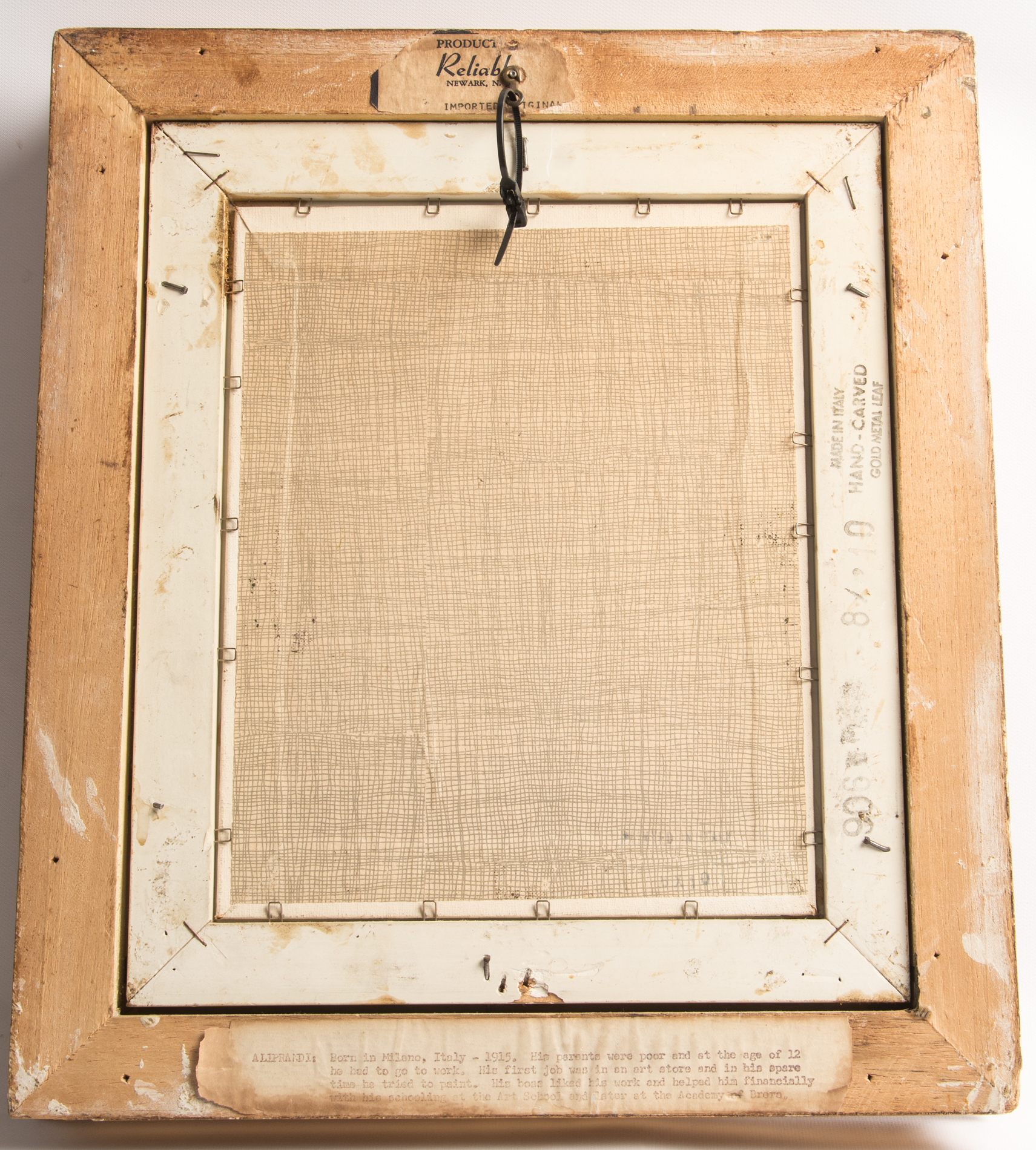 Aliprandi Original Oil on Board