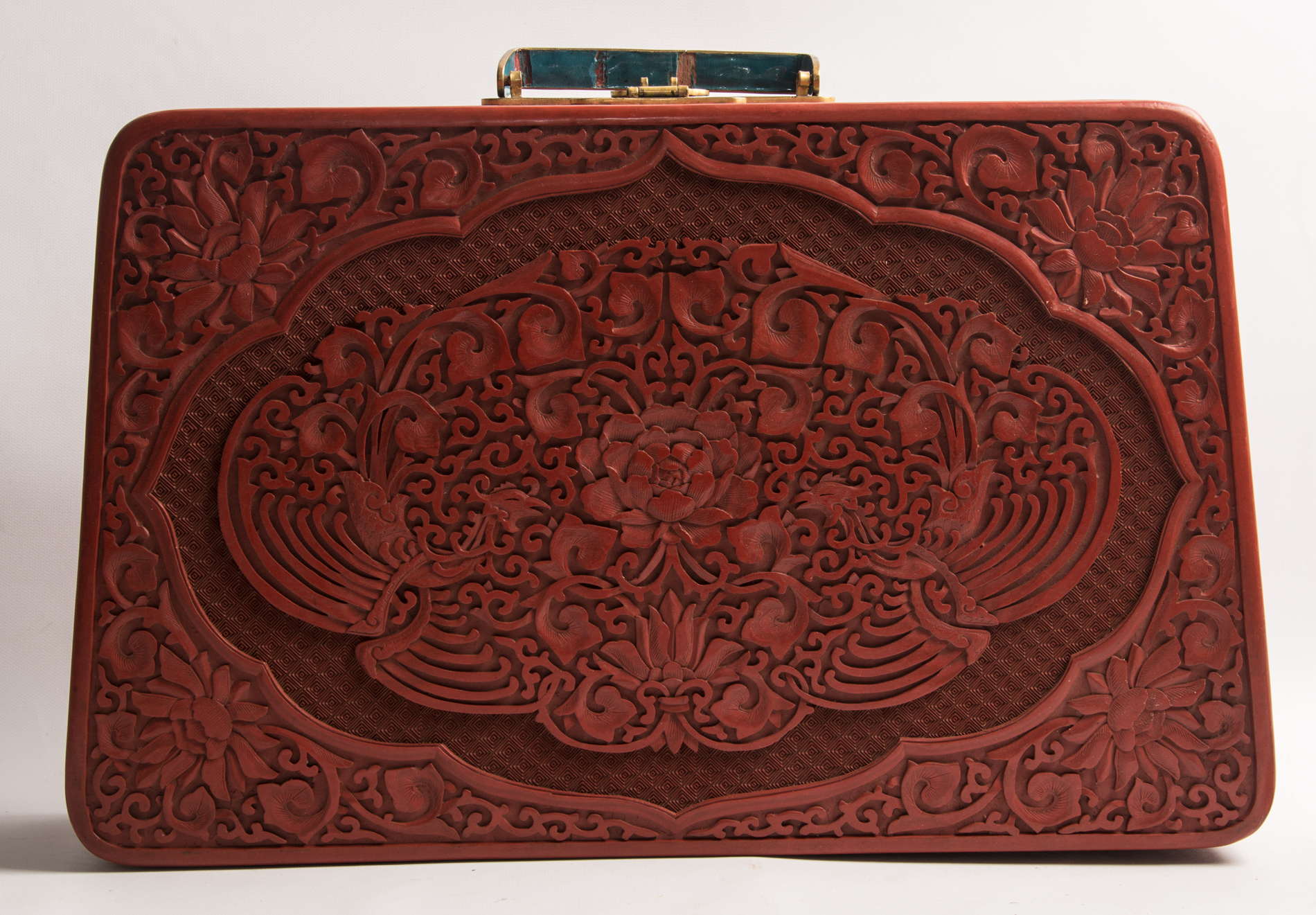Cloisonné Decor in Cinnabar Style Case