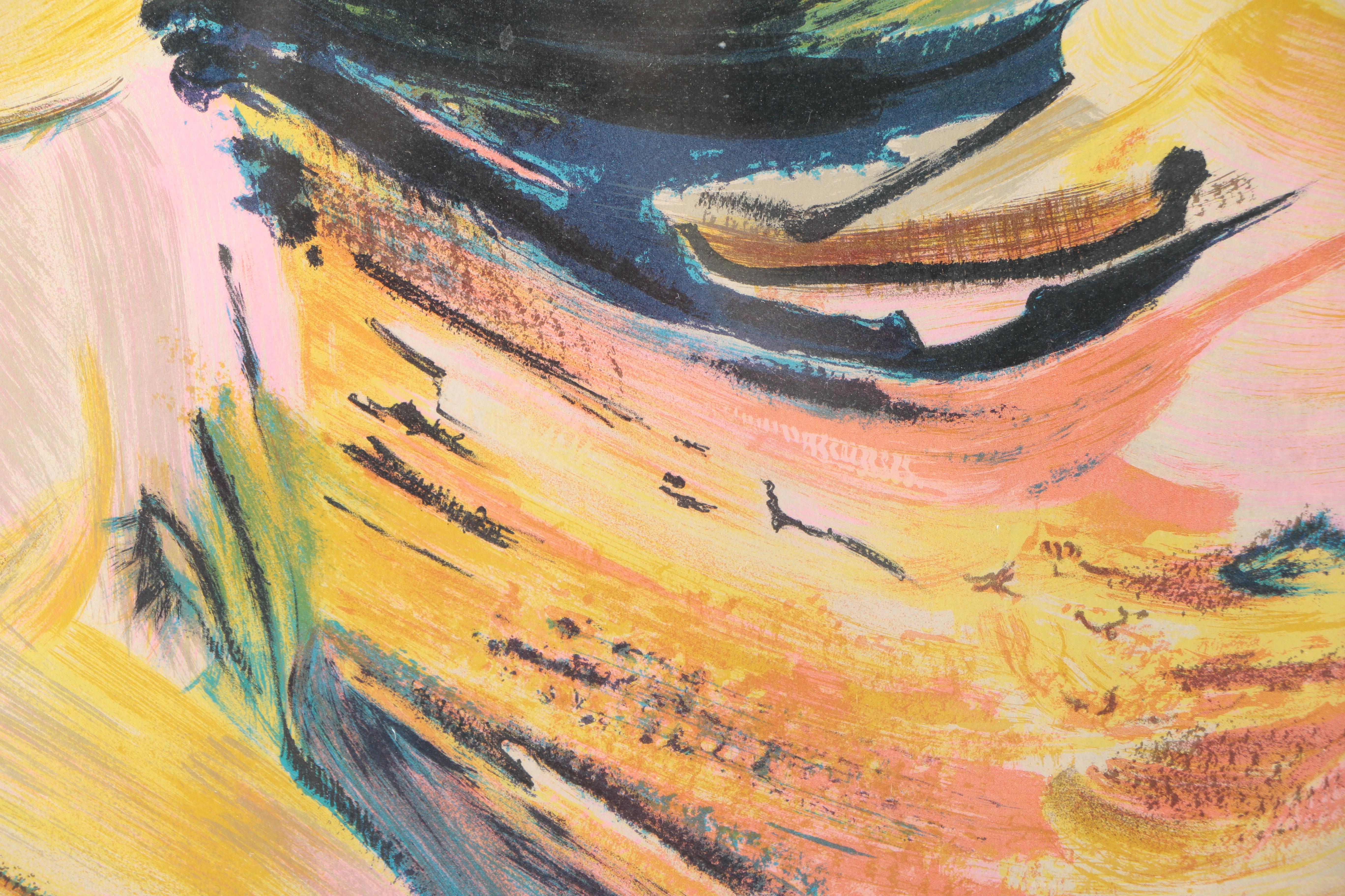 David Siqueiros Signed Artist Proof Lithograph "Escape"