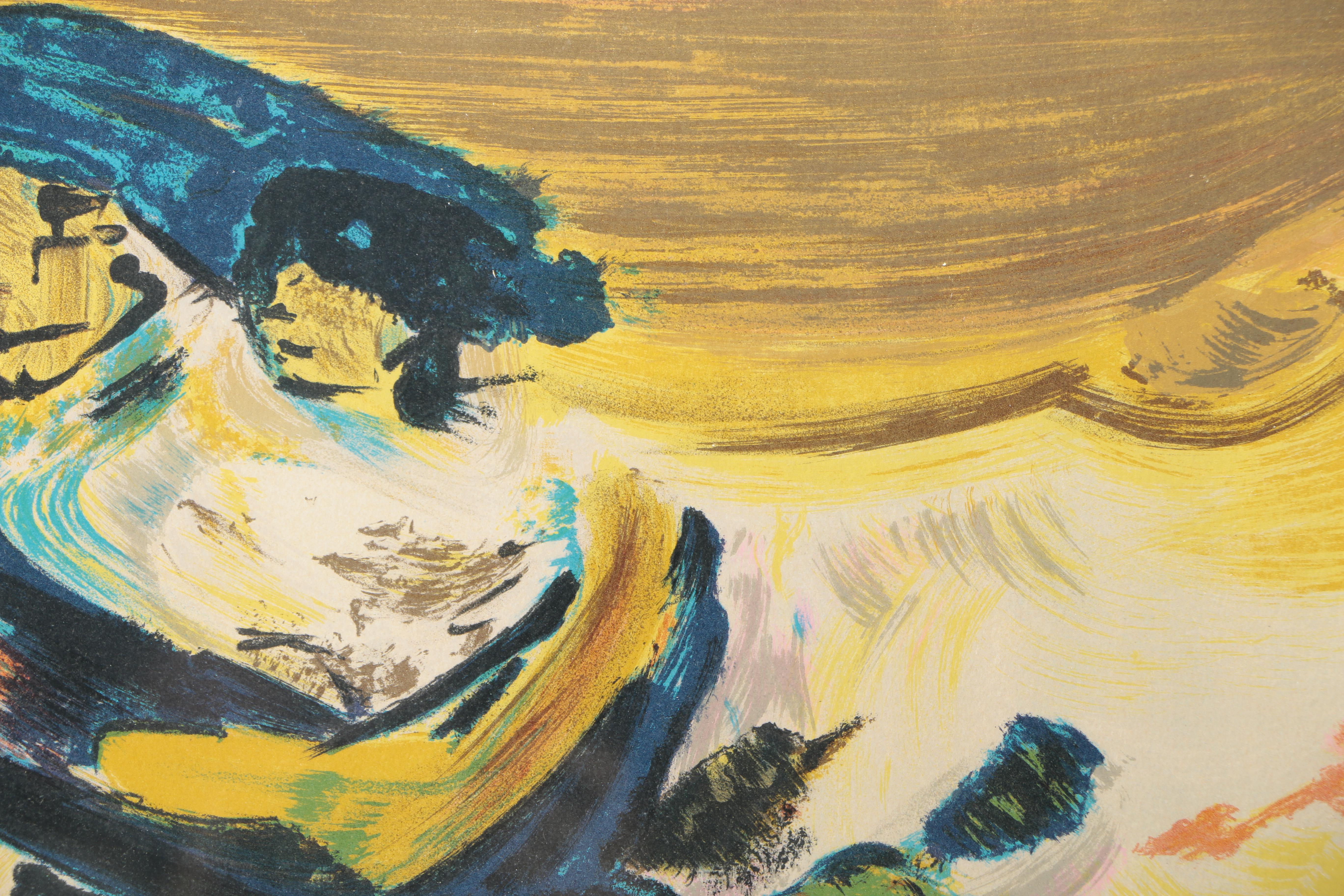 David Siqueiros Signed Artist Proof Lithograph "Escape"