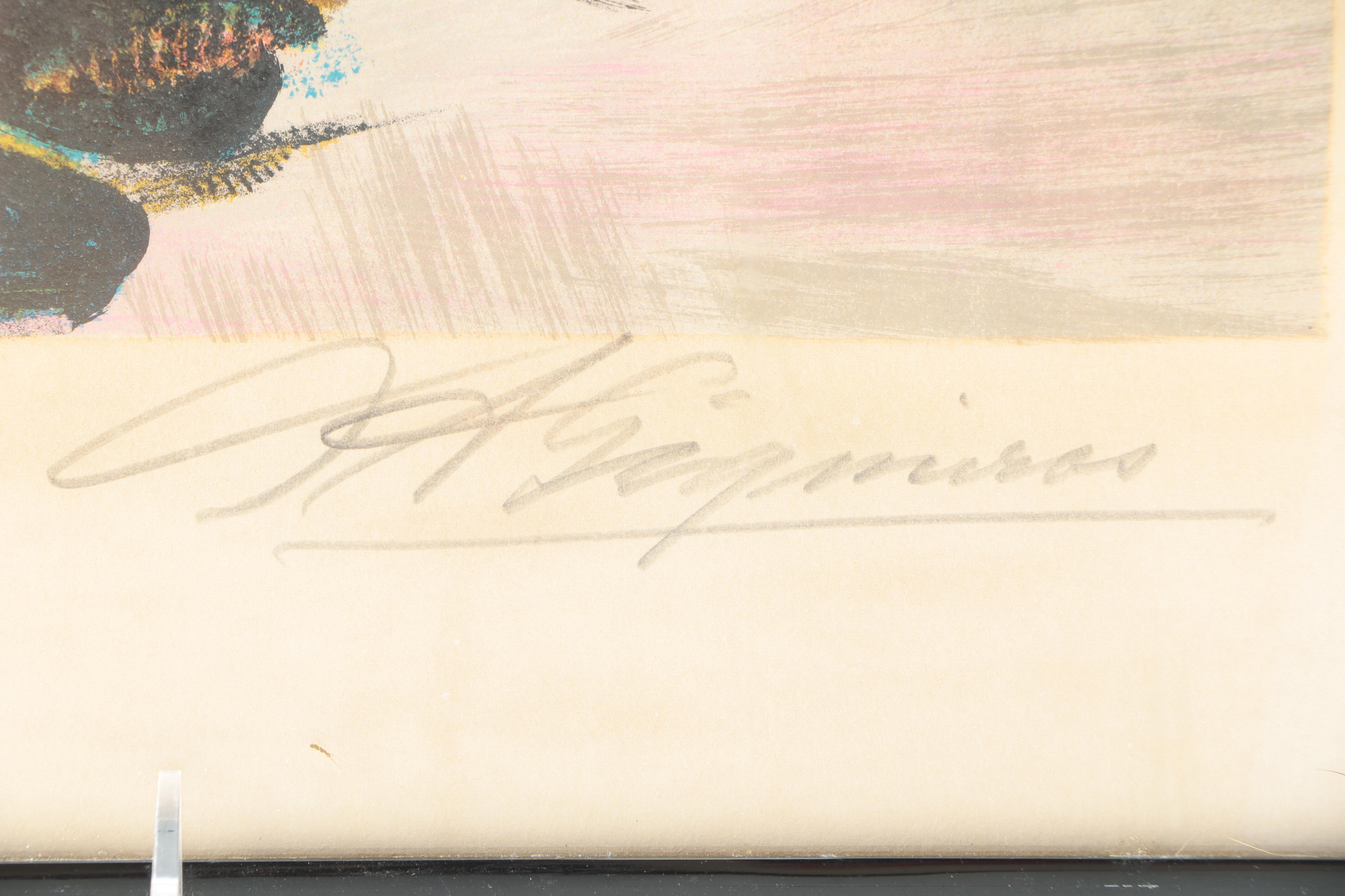 David Siqueiros Signed Artist Proof Lithograph "Escape"