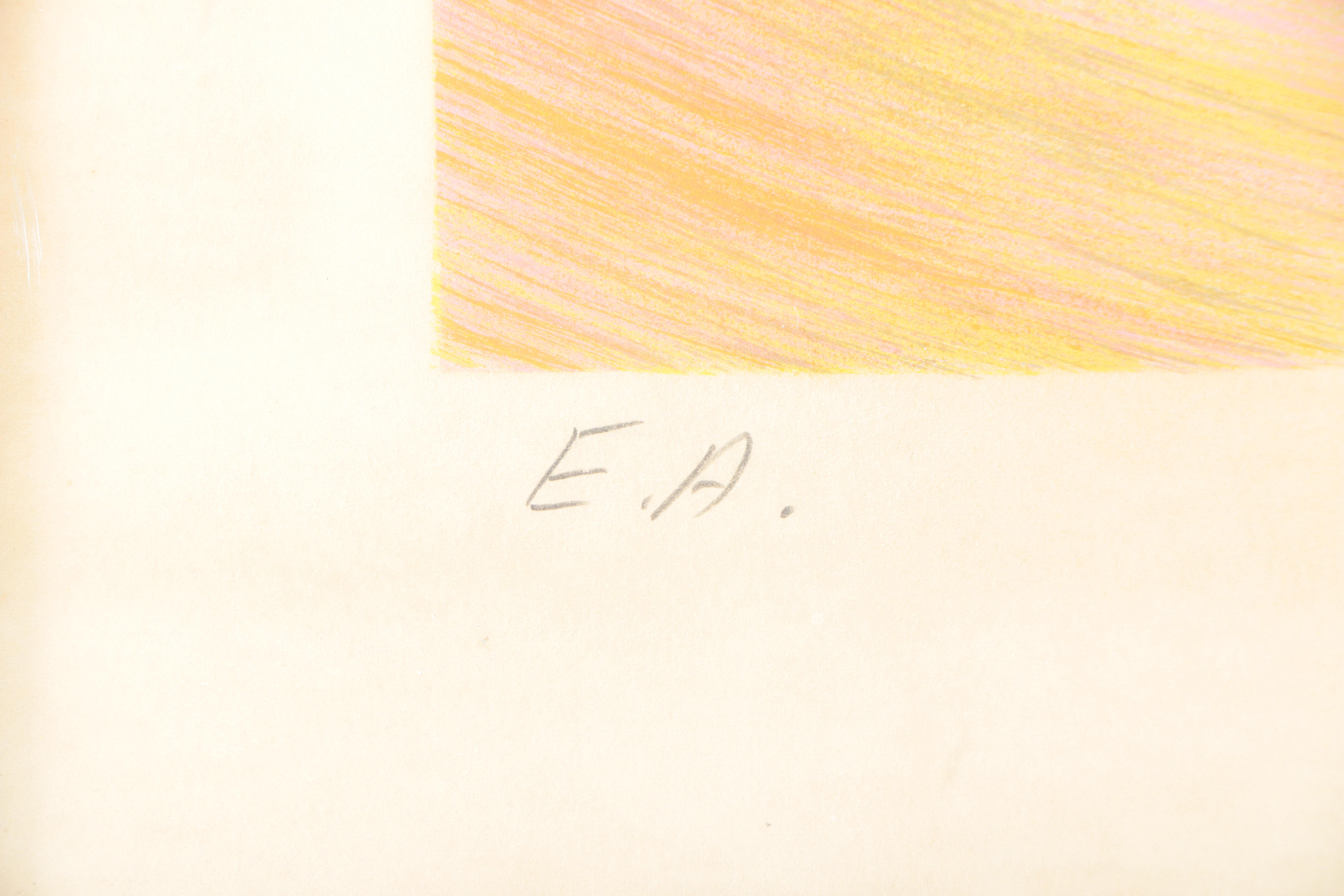 David Siqueiros Signed Artist Proof Lithograph "Escape"