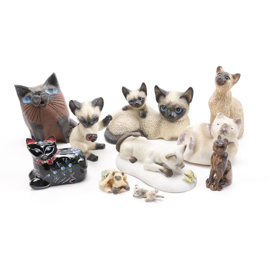 Ceramic Cat Figure Assortment