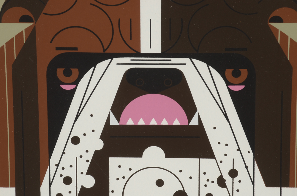 Charley Harper Signed Limited Edition Serigraph "Claws"