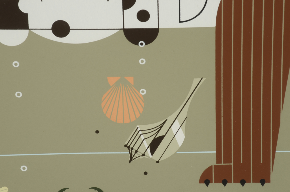 Charley Harper Signed Limited Edition Serigraph "Claws"