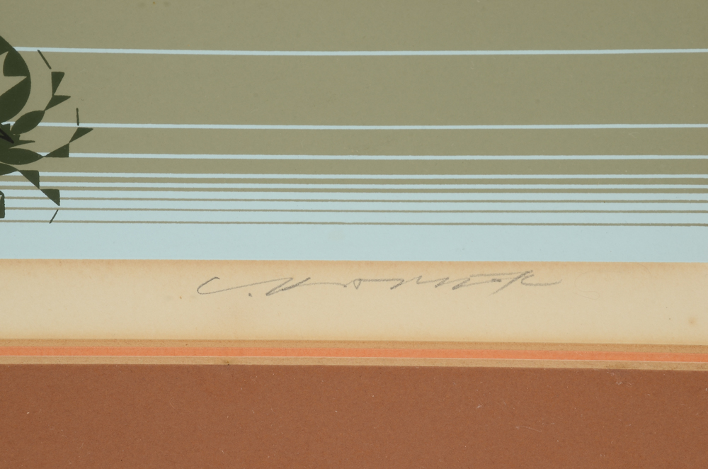 Charley Harper Signed Limited Edition Serigraph "Claws"