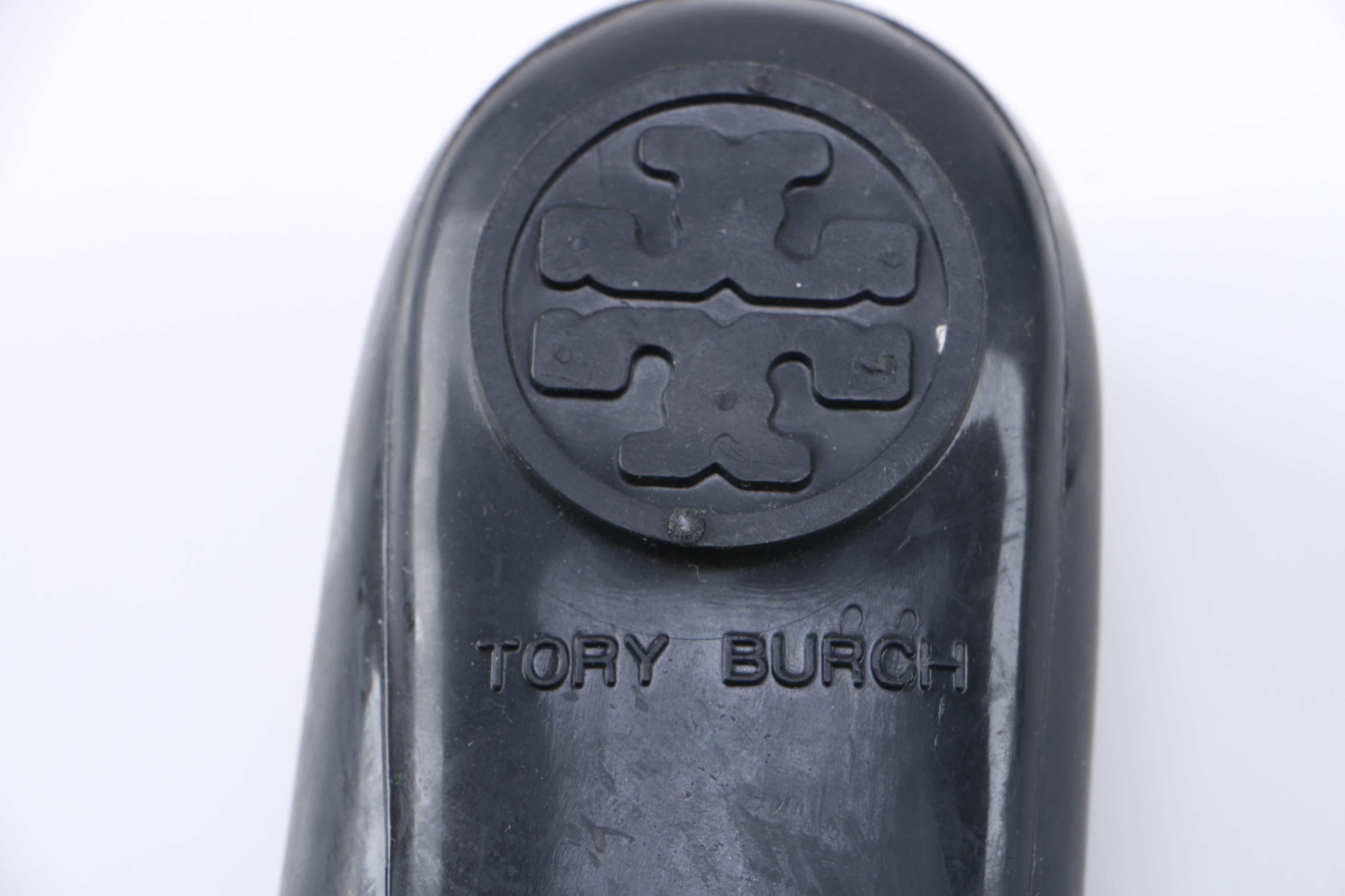 Tory Burch Black Jelly Flats