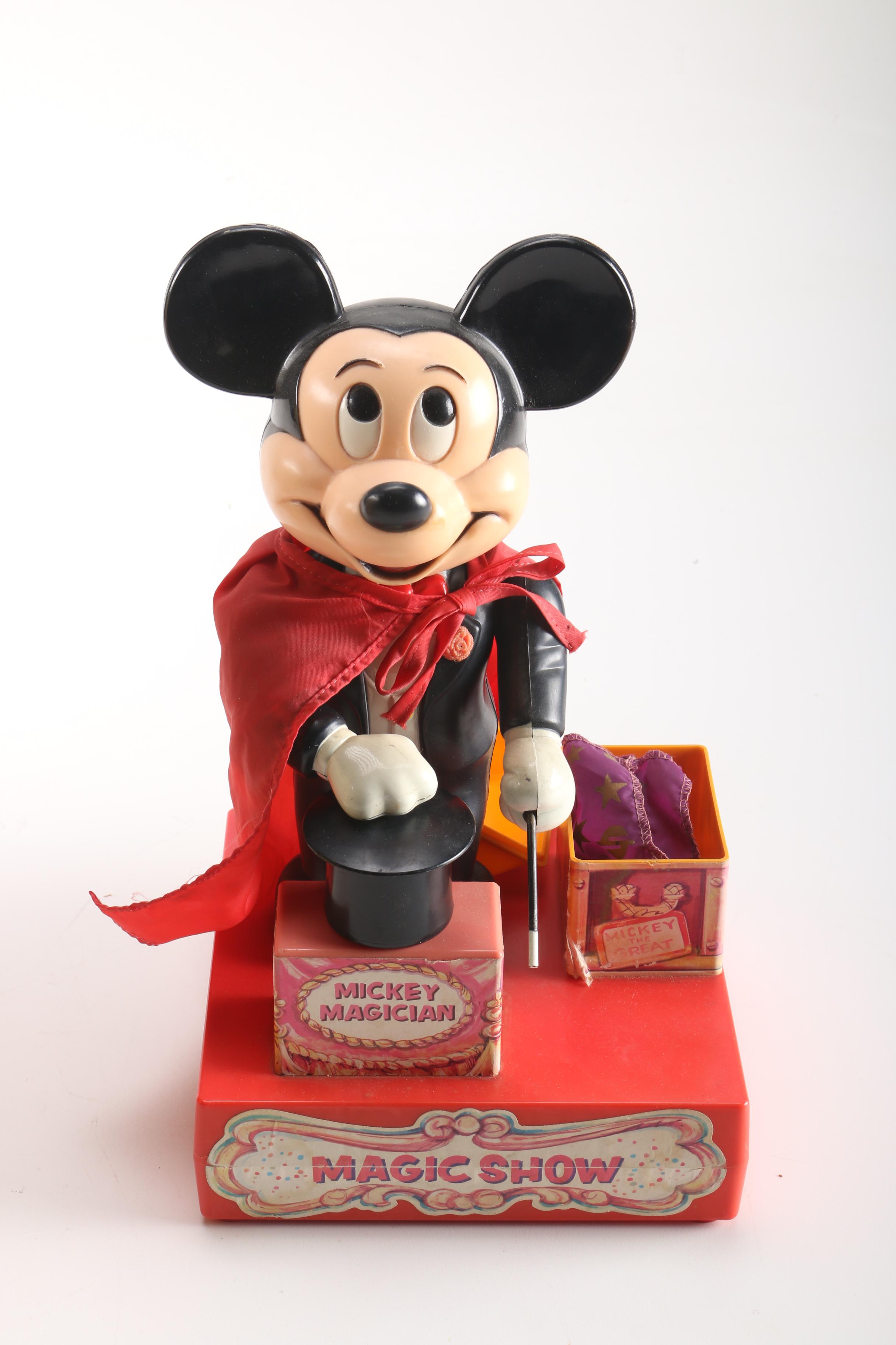 Mickey Mouse Collectibles Including Mickey Magician and a Fortune Teller