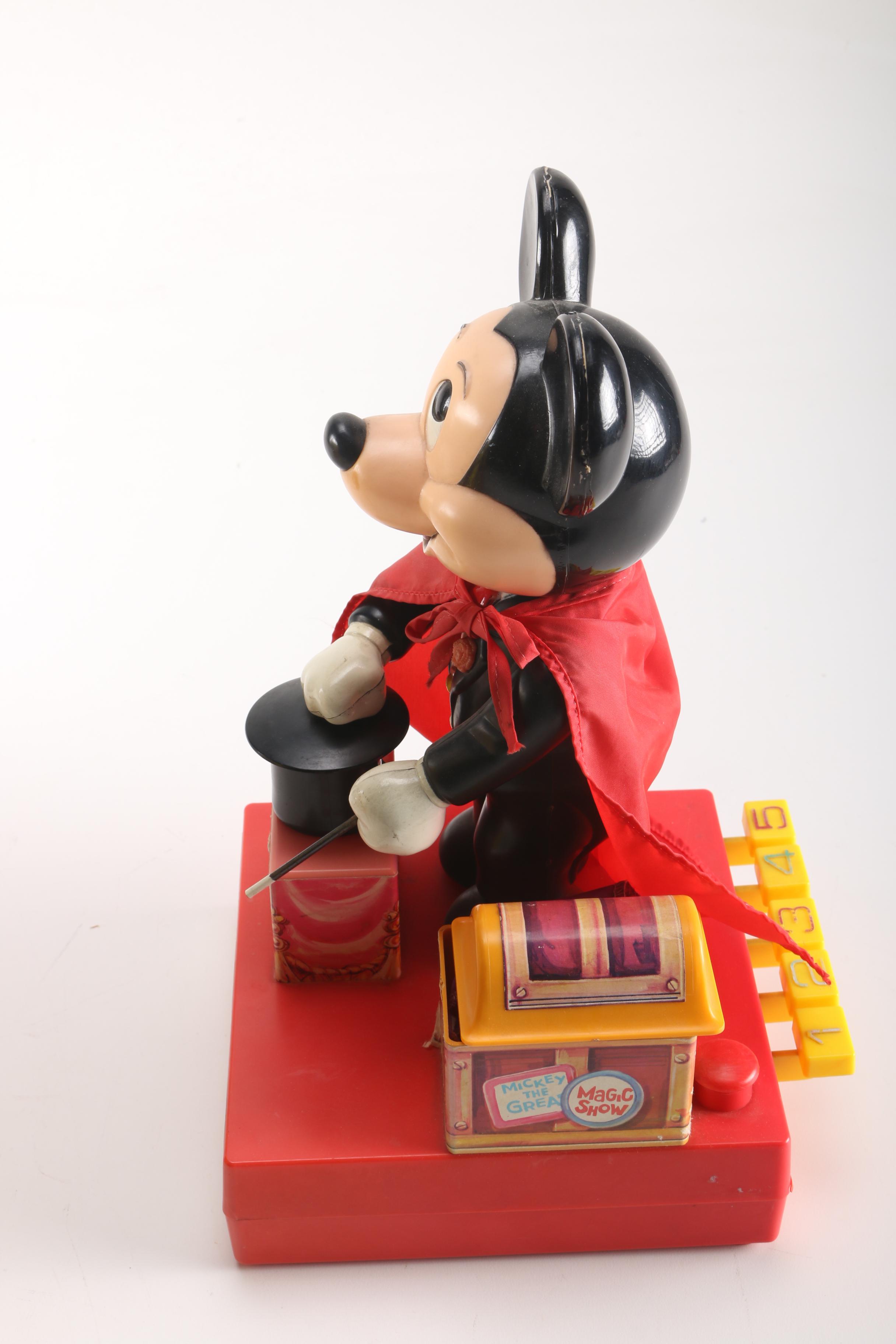 Mickey Mouse Collectibles Including Mickey Magician and a Fortune Teller