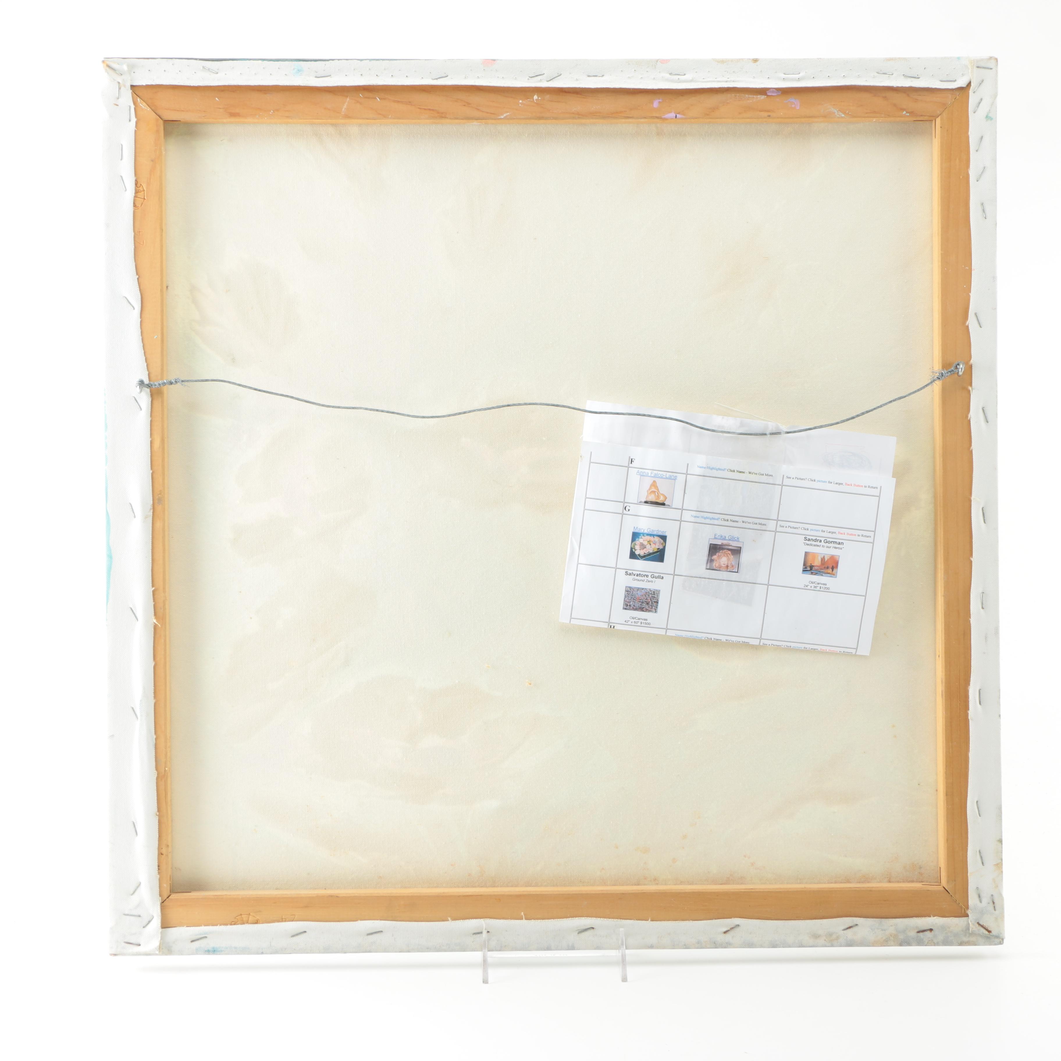 Lynne Heffner-Ferrante Textured Oil Painting of Flowers