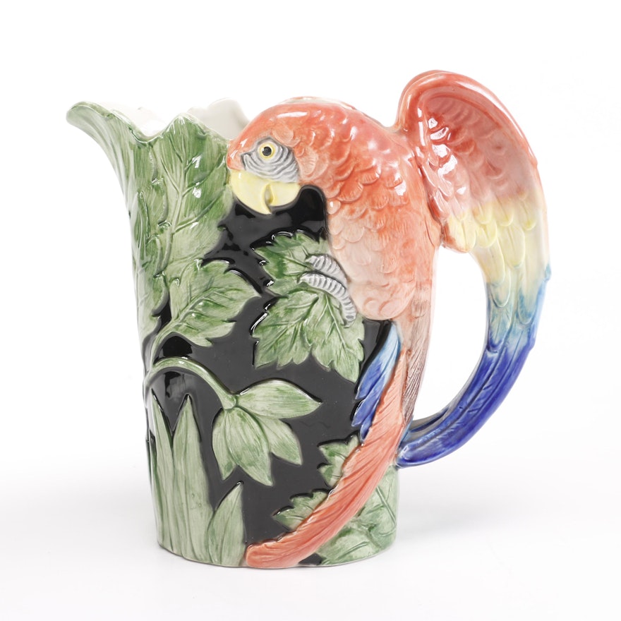 Fitz and Floyd Parrot Pitcher