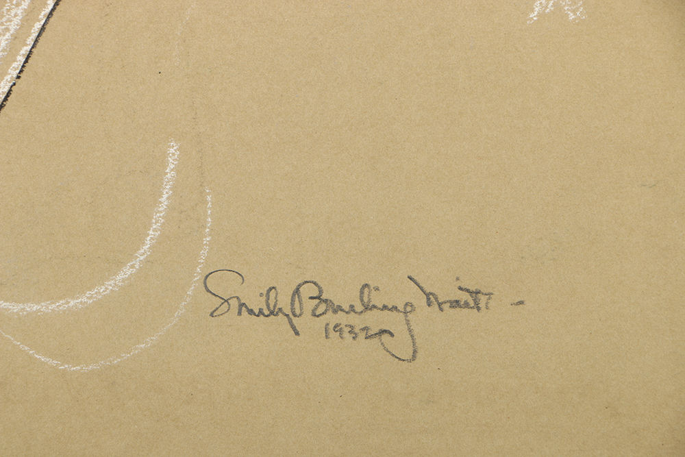 Emily B. Waite Pastel on Paper Drawing Portrait of a Boy