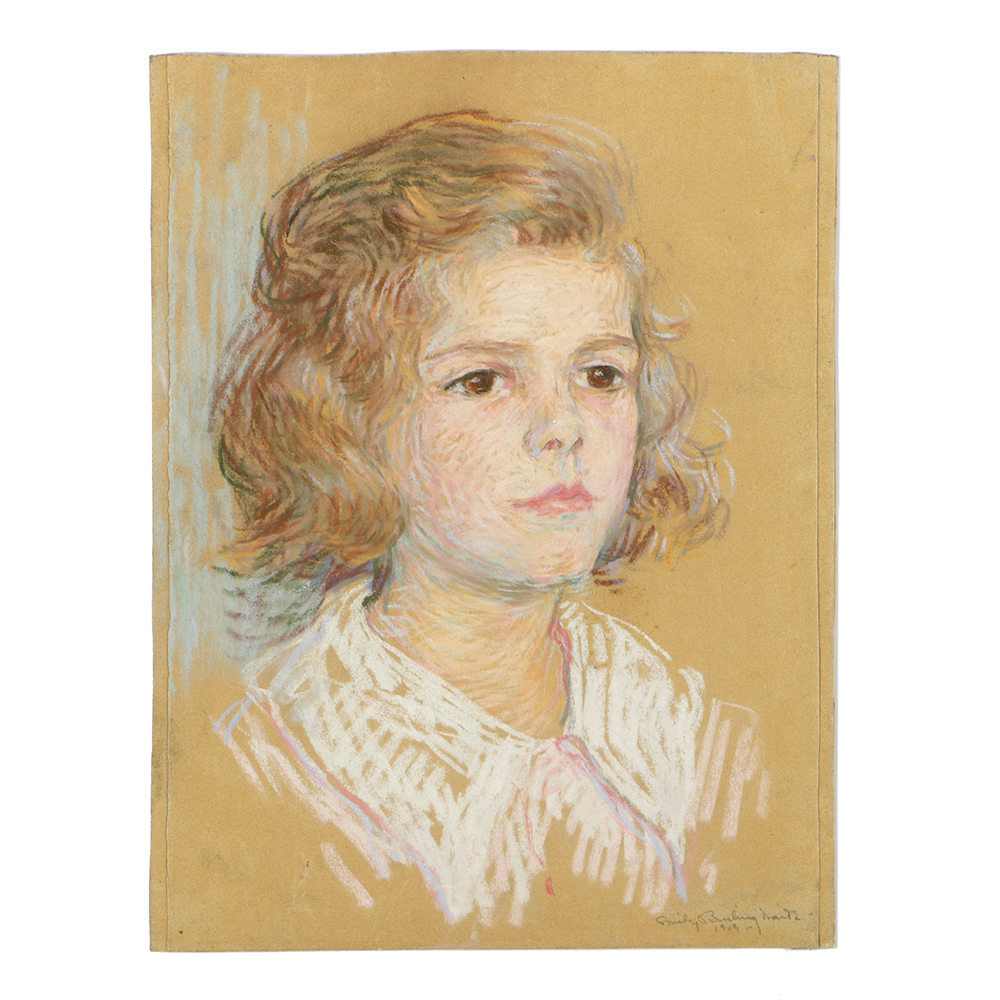 Emily B. Waite Pastel Drawing on Sand Pastel Paper