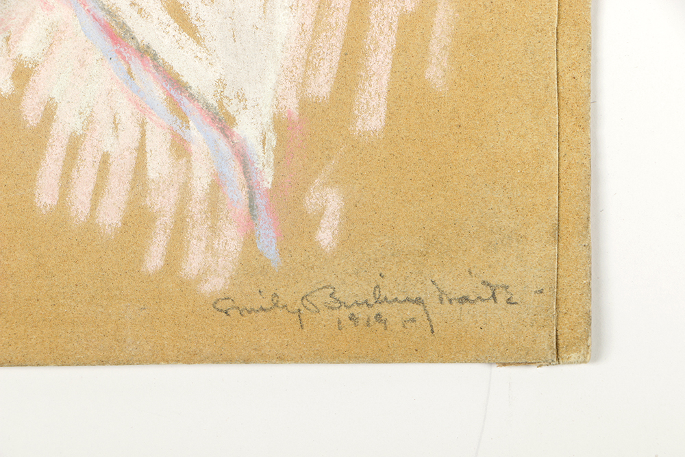 Emily B. Waite Pastel Drawing on Sand Pastel Paper