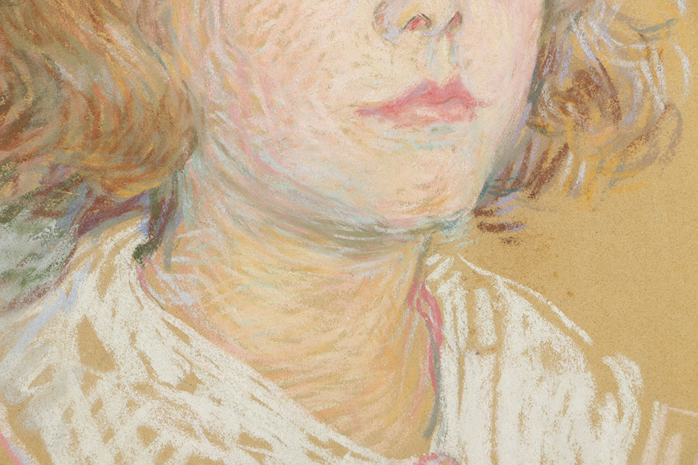 Emily B. Waite Pastel Drawing on Sand Pastel Paper