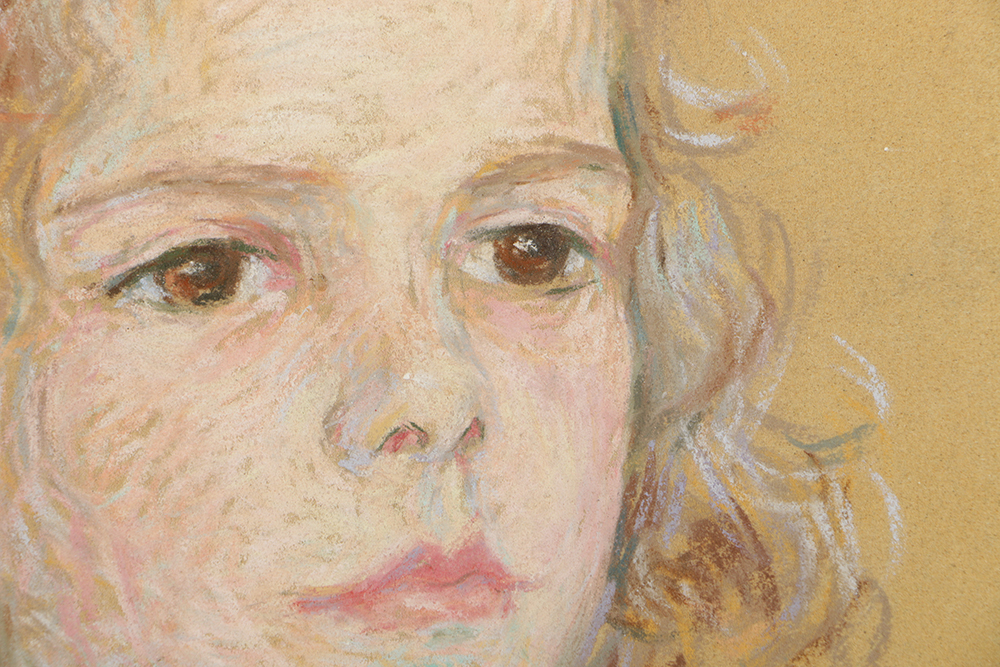 Emily B. Waite Pastel Drawing on Sand Pastel Paper