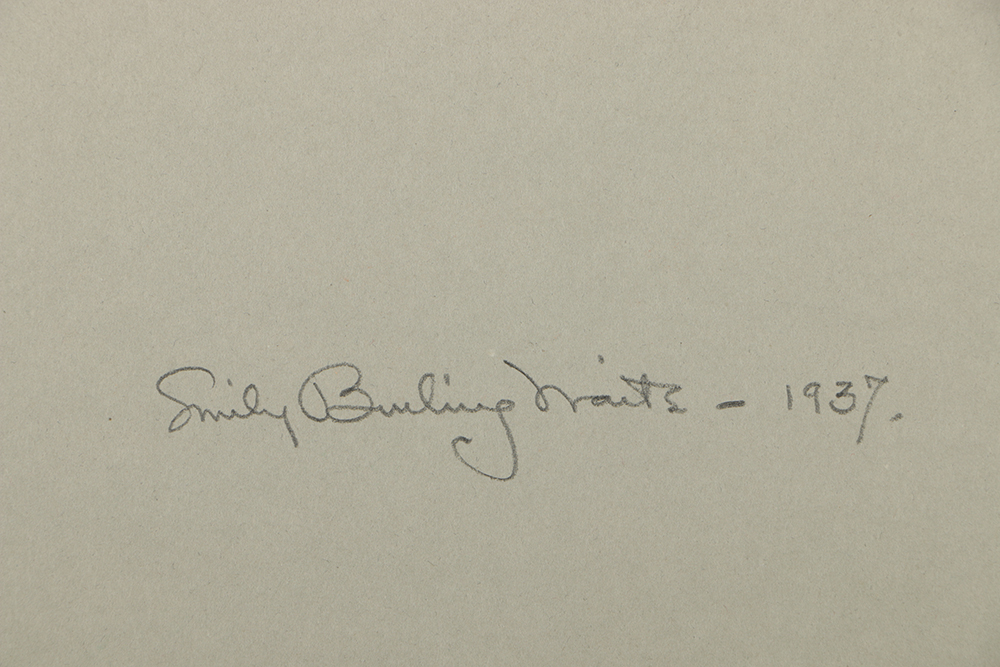 Emily B. Waite Pastel on Paper Drawing Portrait of a Woman