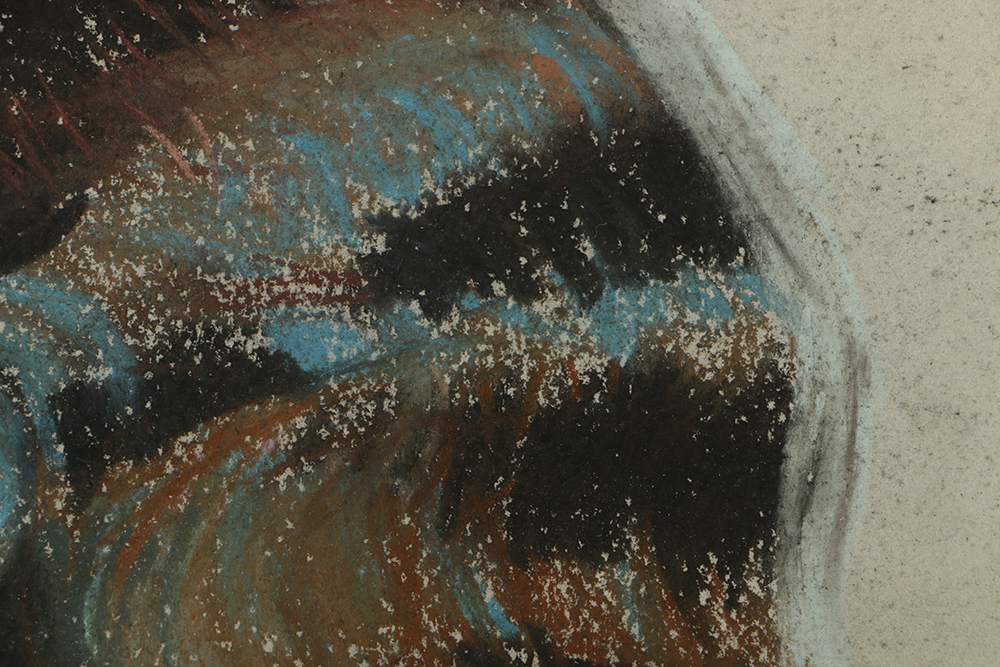 Emily B. Waite Pastel on Paper Drawing Portrait of a Woman