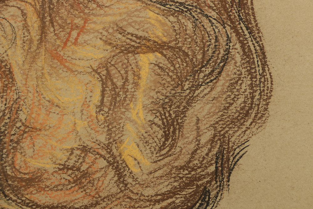 Emily B. Waite Pastel Drawing on Paper Portrait of a Woman