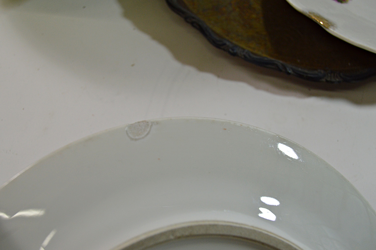 Antique Porcelain Bowl and Plates