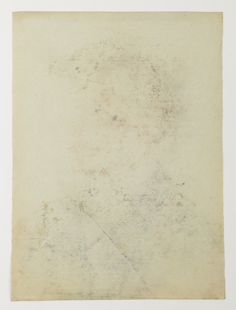 Emily B. Waite Pastel Drawing on Paper Portrait of a Woman Wear A Pink Dress