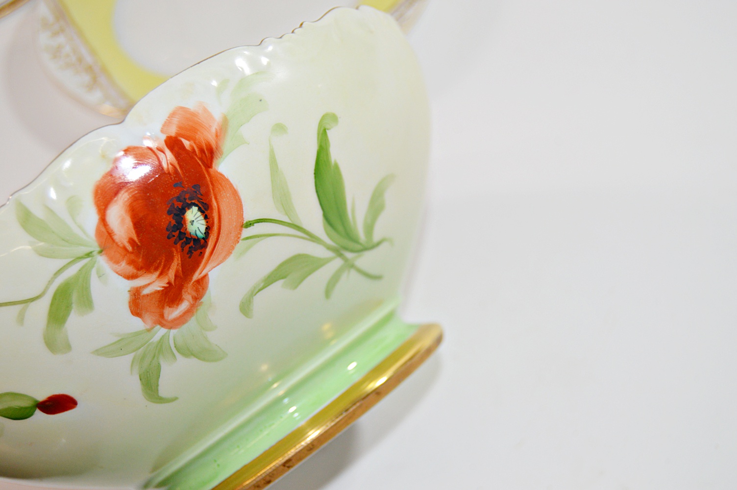 Antique Porcelain Bowl and Plates