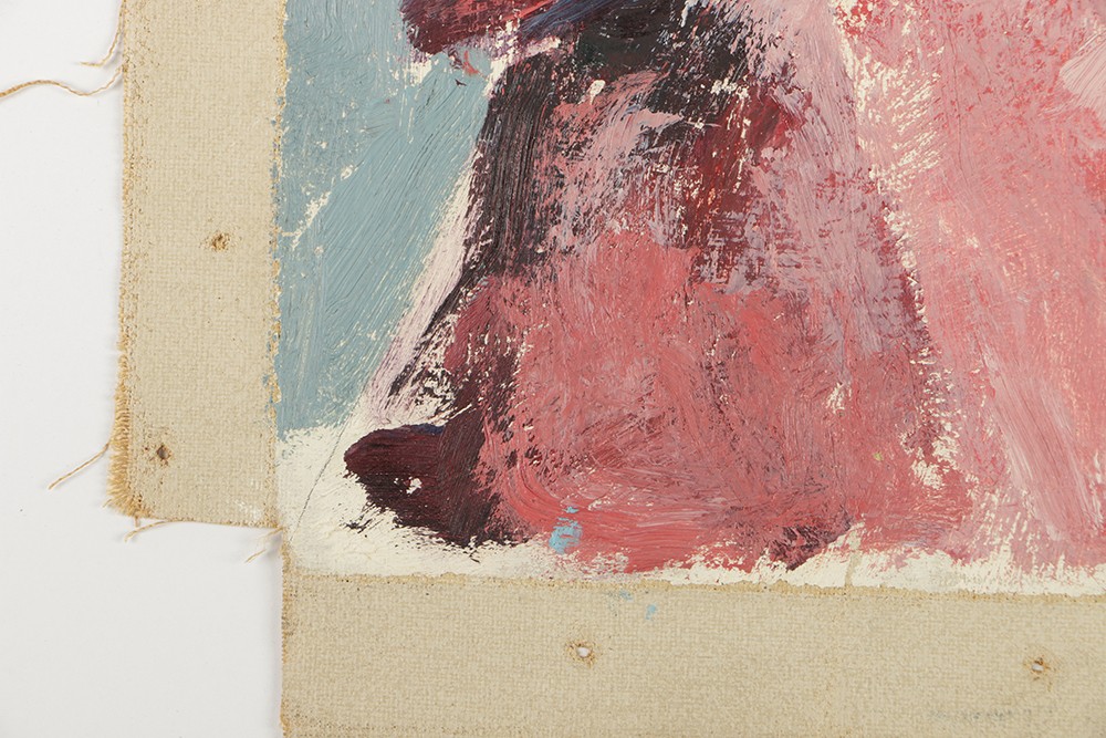 Emily B. Waite Oil Painting on Unstretched Canvas Portrait of a Woman