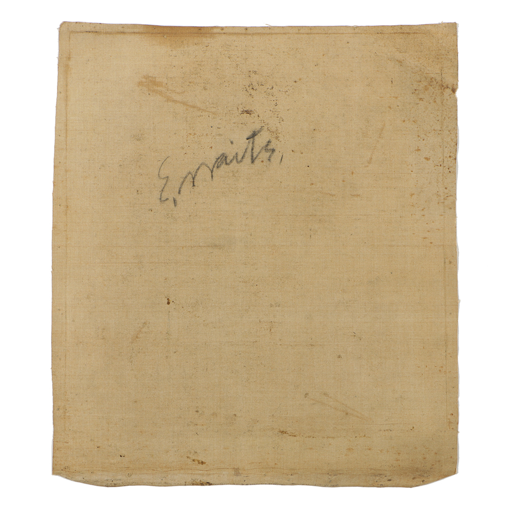 Emily B. Waite Oil Painting on Unstretched Canvas Portrait of A Man