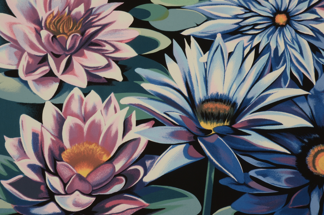 Lowell Nesbitt 1981 Signed Limited Edition Serigraph "Water Lilies"