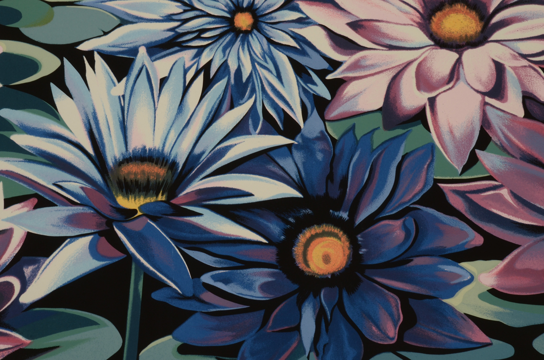 Lowell Nesbitt 1981 Signed Limited Edition Serigraph "Water Lilies"