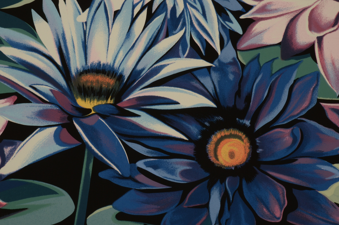 Lowell Nesbitt 1981 Signed Limited Edition Serigraph "Water Lilies"