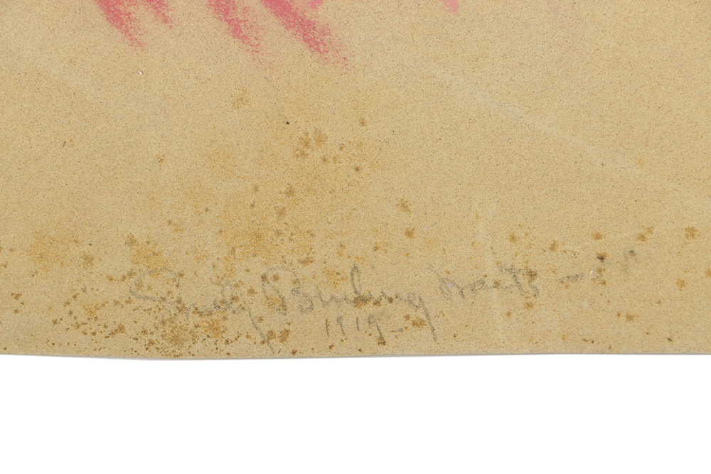 Emily B. Waite Chalk Pastel Portrait on Paper of Woman