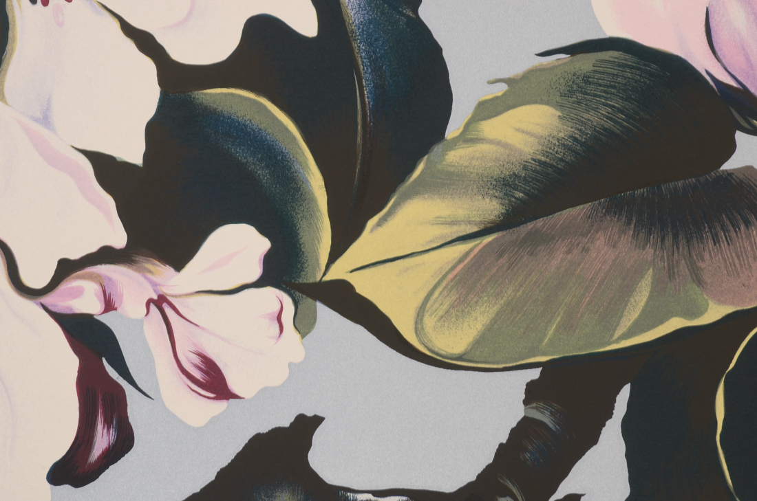 Lowell Nesbitt 1980 Signed Limited Edition Serigraph "Apple Blossom"