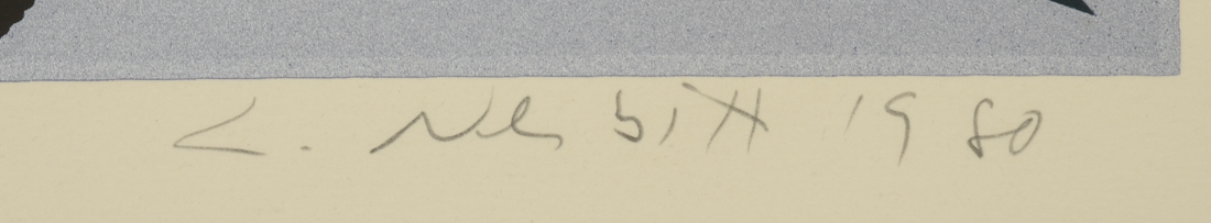 Lowell Nesbitt 1980 Signed Limited Edition Serigraph "Apple Blossom"