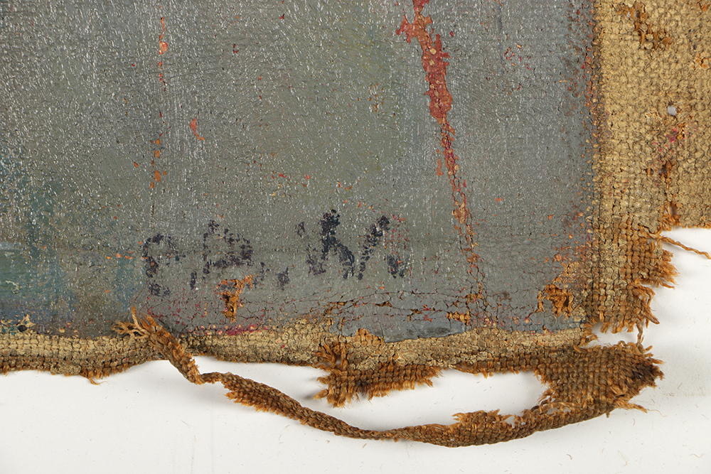 Emily B. Wait Oil on Canvas Portrait of Woman