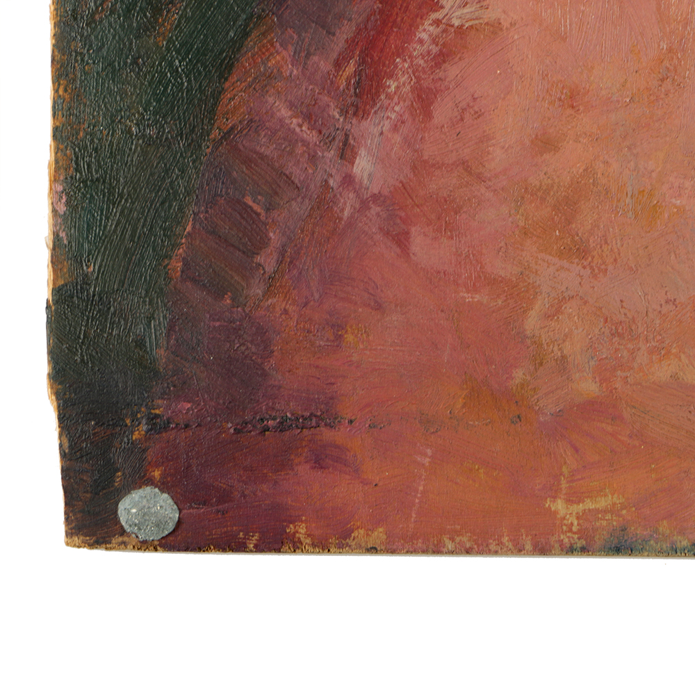 Emily B. Waite Oil Painting on Wood Panel Portrait of a Woman