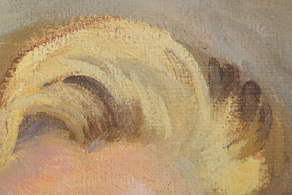 Emily B. Waite Oil on Canvas Portrait of Woman