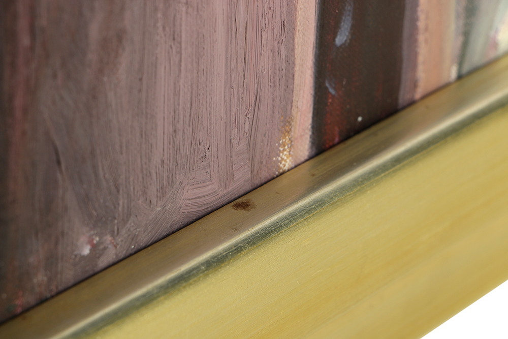 Emily B. Waite Oil on Canvas "Portrait of Mrs. H. Ladd Plumley"