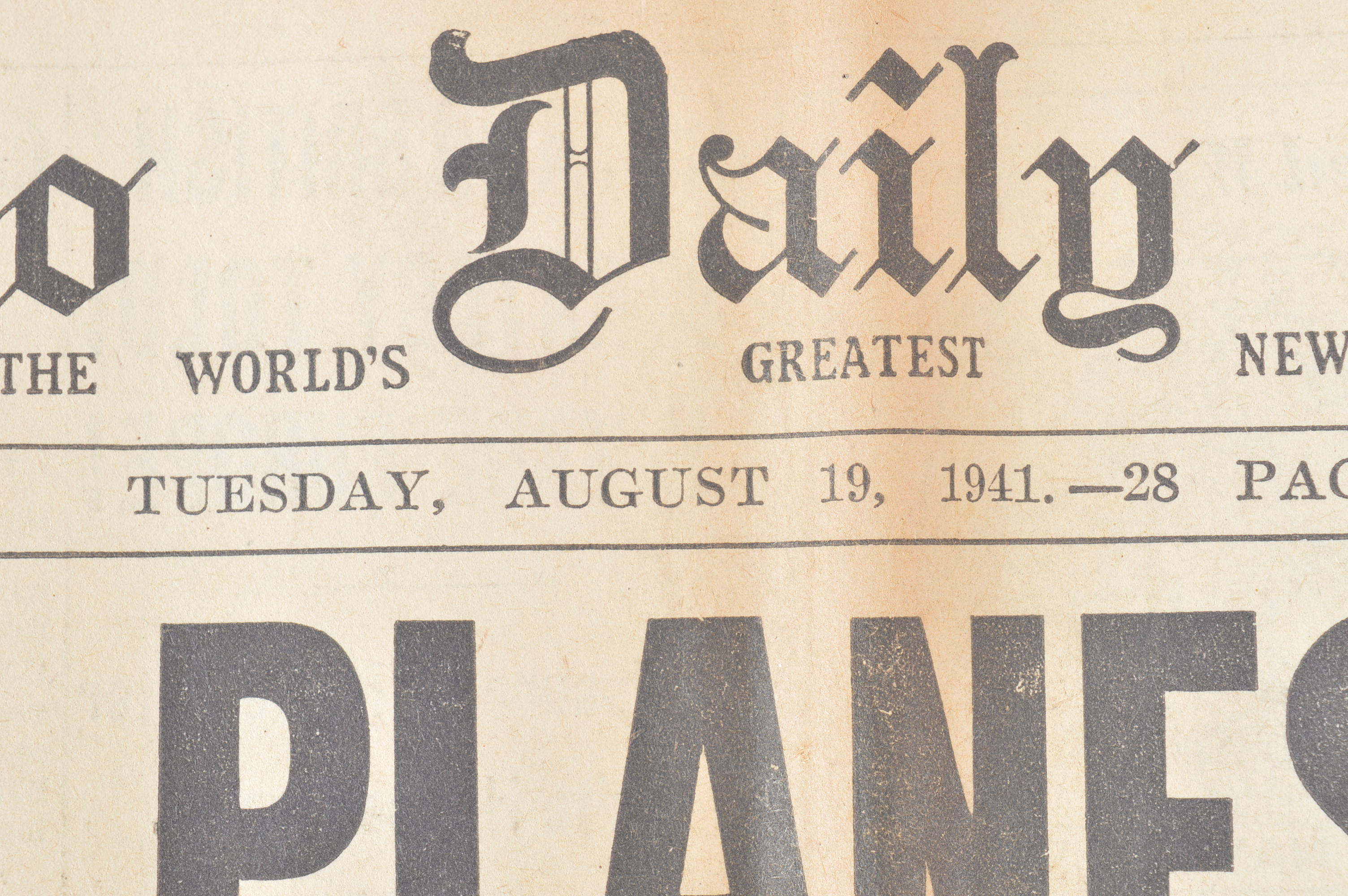 WWII Newspapers and Time Magazine from 1941