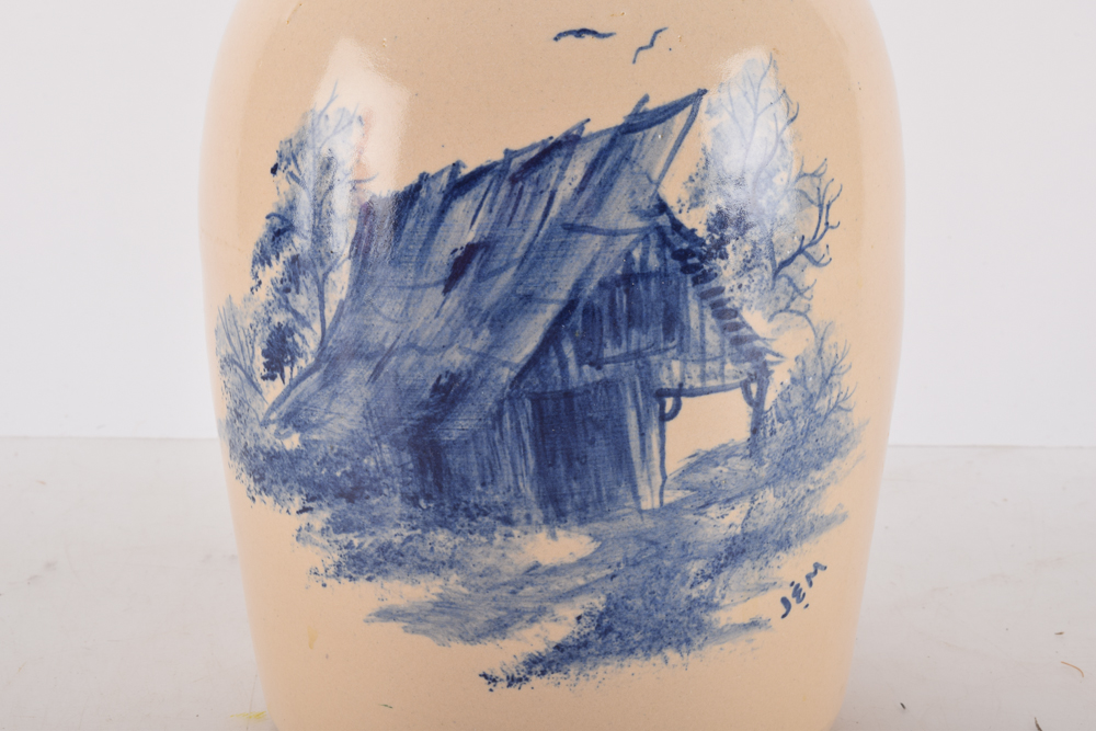 P. R. Storie Pottery Co. Hand-Painted Pottery Jug