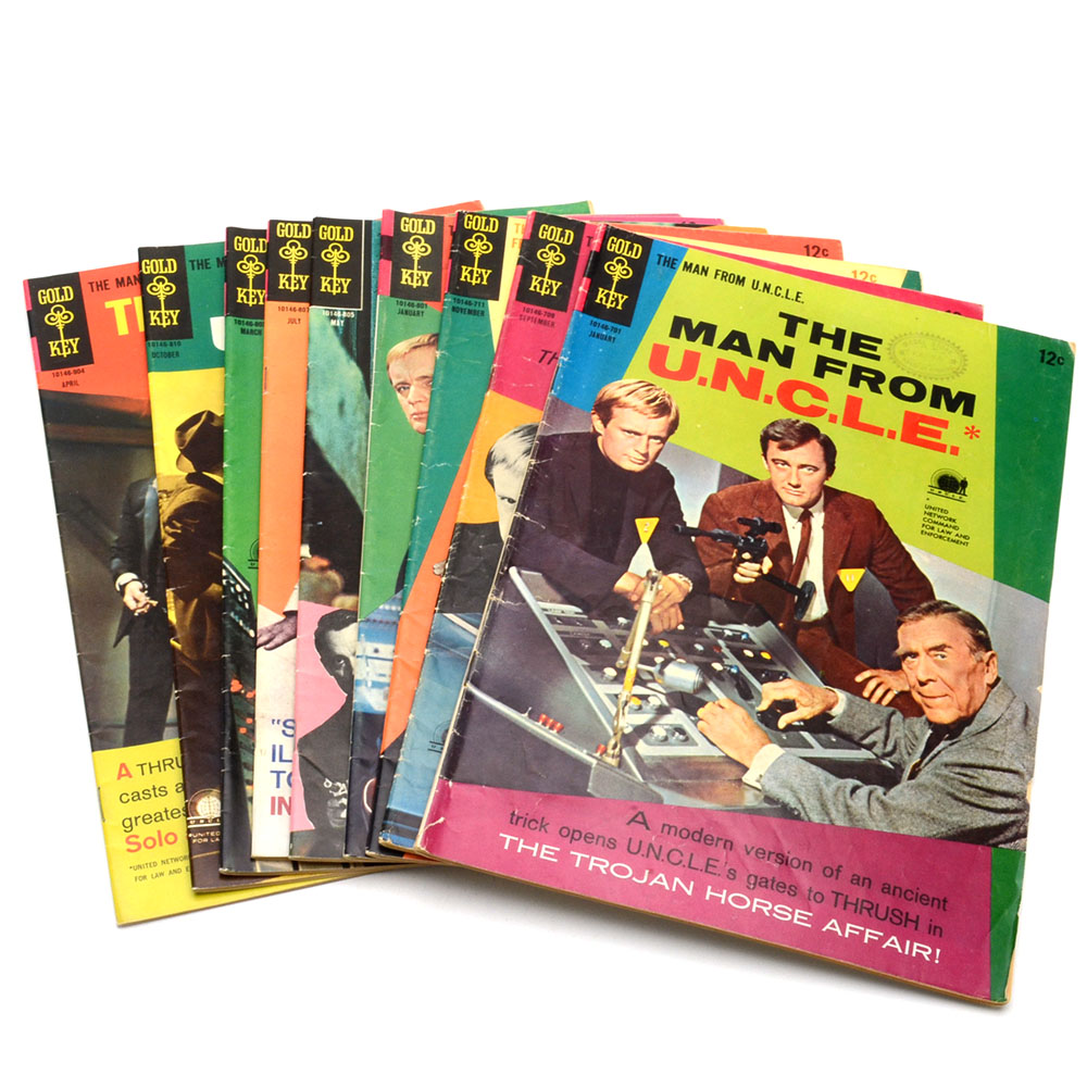 Vintage Gold Key "The Man From U.N.C.L.E." Comics Issues No. 10-22