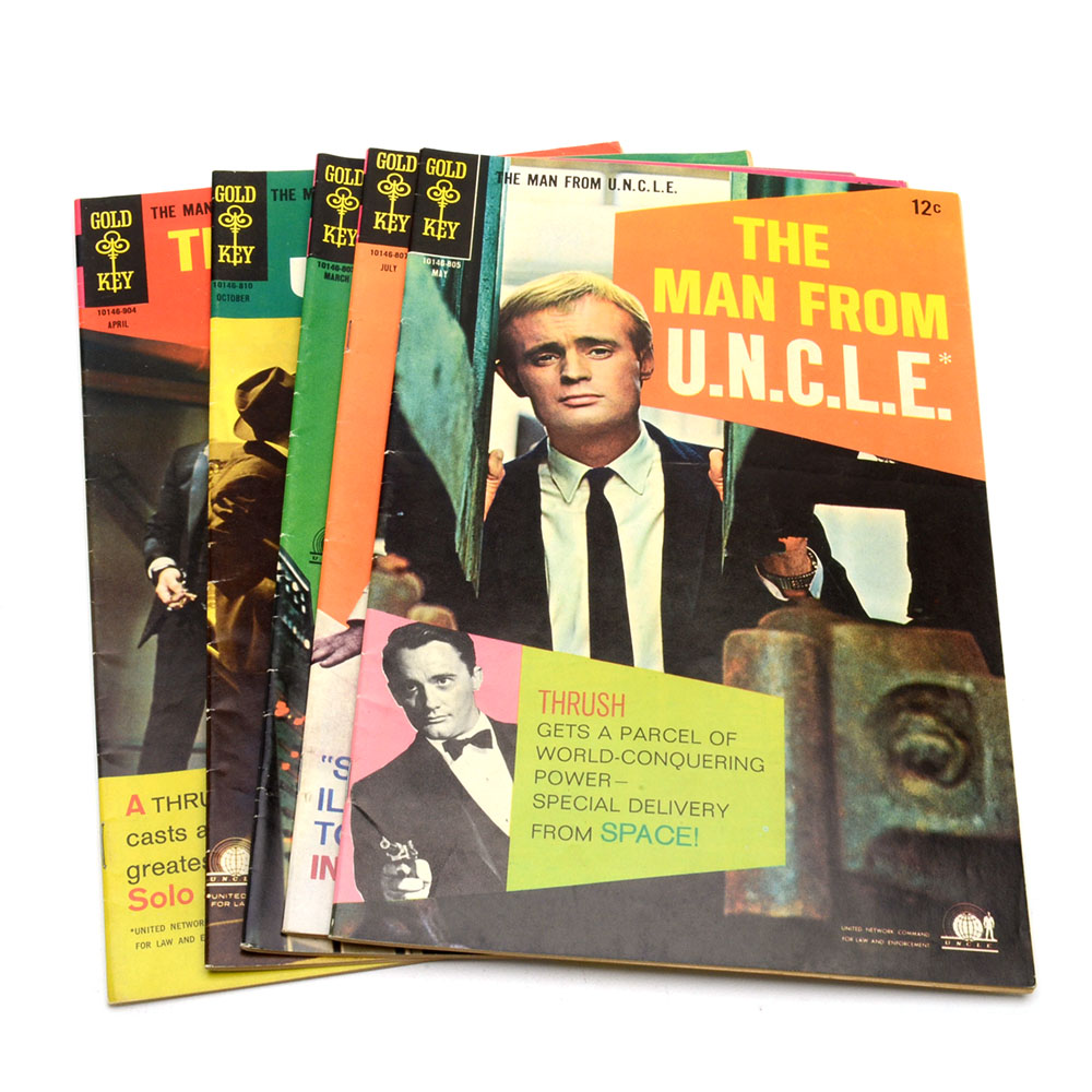 Vintage Gold Key "The Man From U.N.C.L.E." Comics Issues No. 10-22