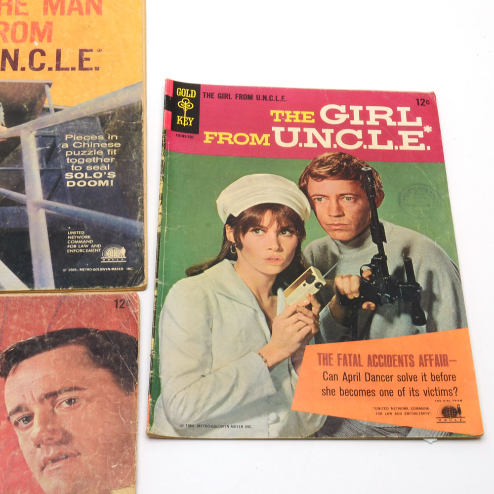 Vintage Gold Key "The Girl from U.N.C.L.E." and "The Man From U.N.C.L.E." Comics