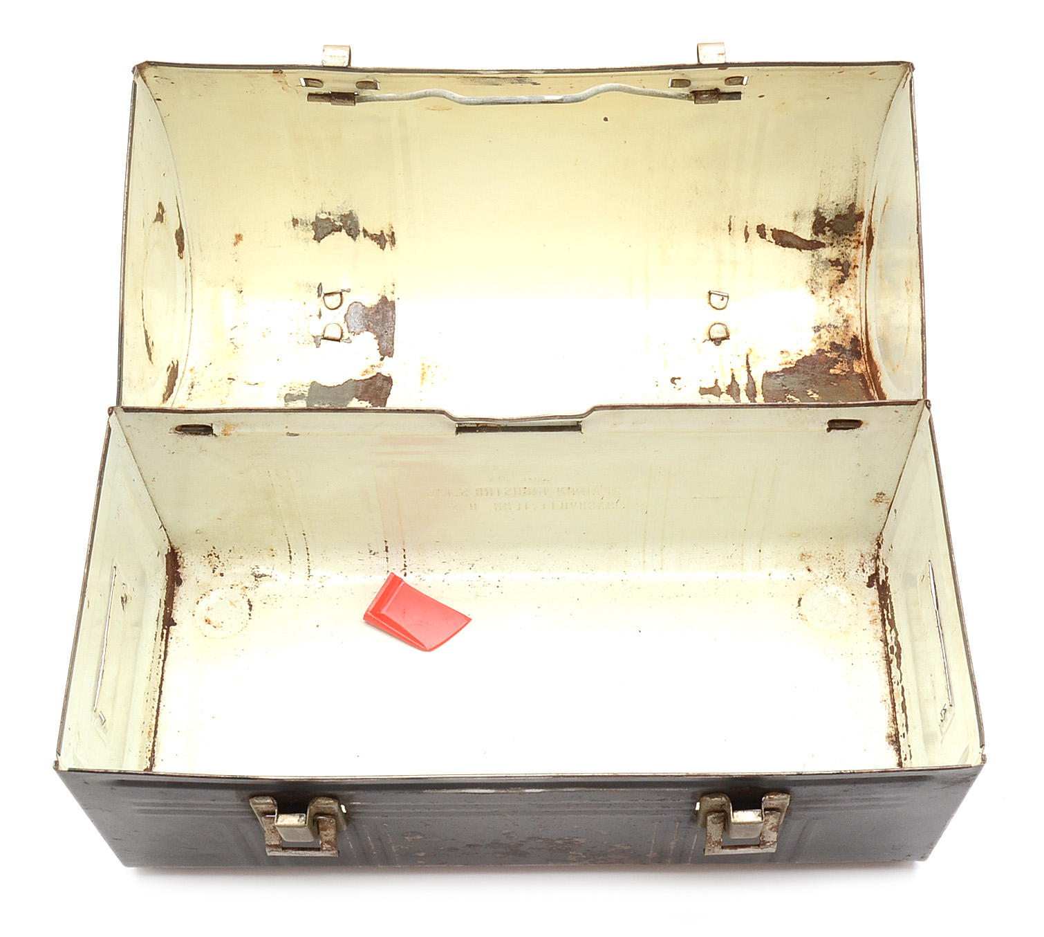 Vintage Black Tin Lunchbox and Thermos